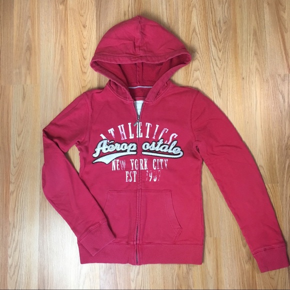 Aeropostale Tops - 3/$12 Aeropostale Light Red Hoodie Size M